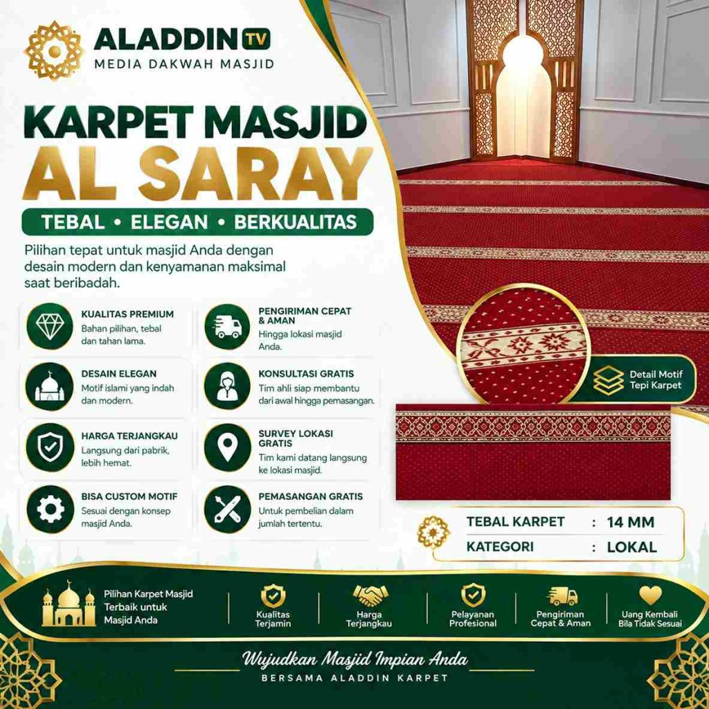 Motif Karpet Masjid untuk Tampilan Lantai yang Lebih Teratur